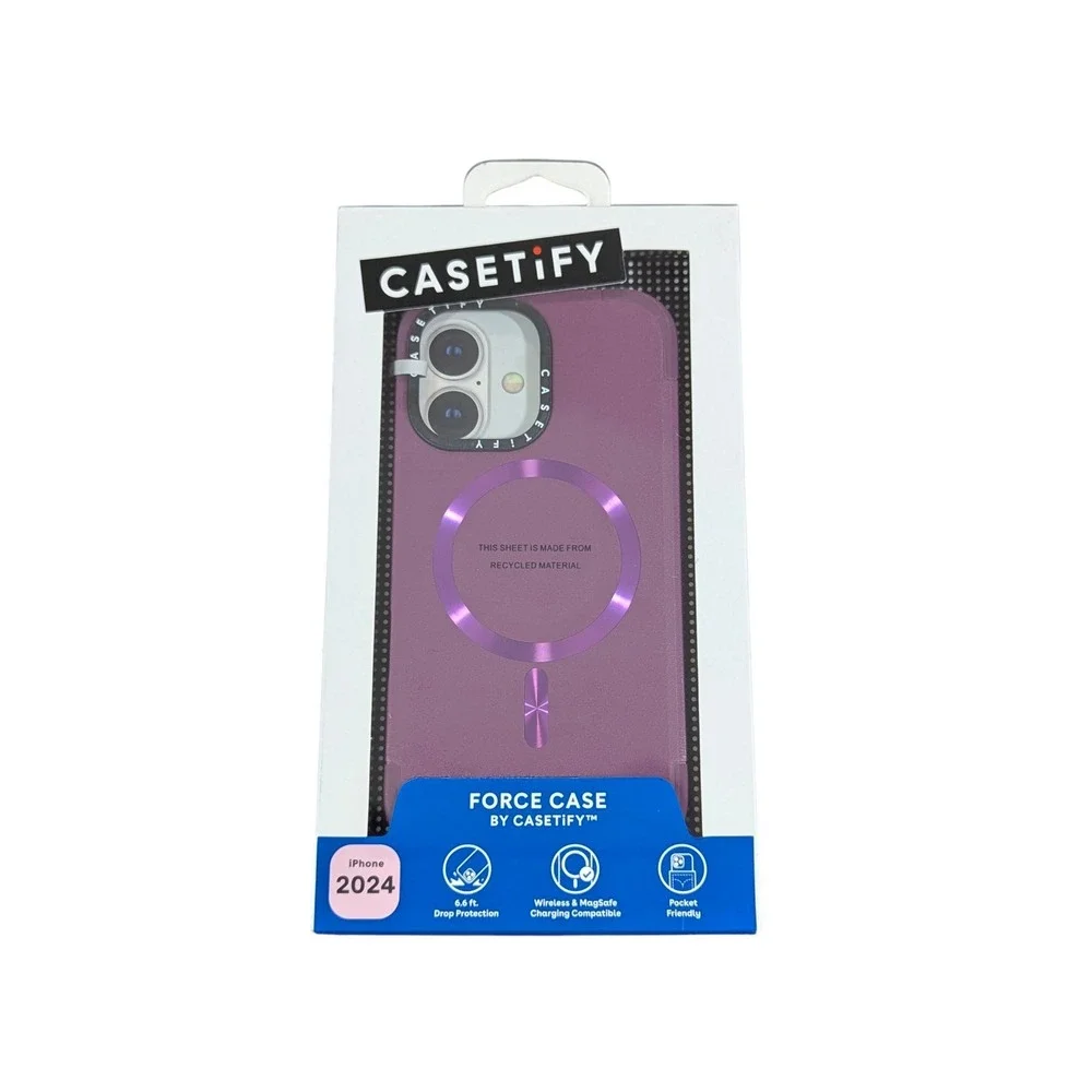 Aa8O CASETiFY Force Case w/ Magsafe for‎ iPhone 16 In Mulberry